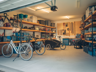 Rouler durable : aménager un garage écolo pour vélos et cargos