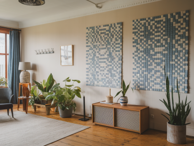 Comment installer des panneaux acoustiques textiles pour réduire l'écho dans un salon ouvert sans sacrifier la déco