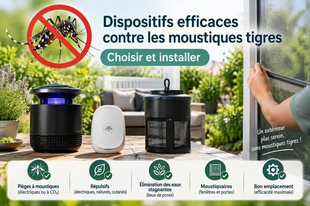 Dispositifs efficaces contre les moustiques tigres: choisir et installer