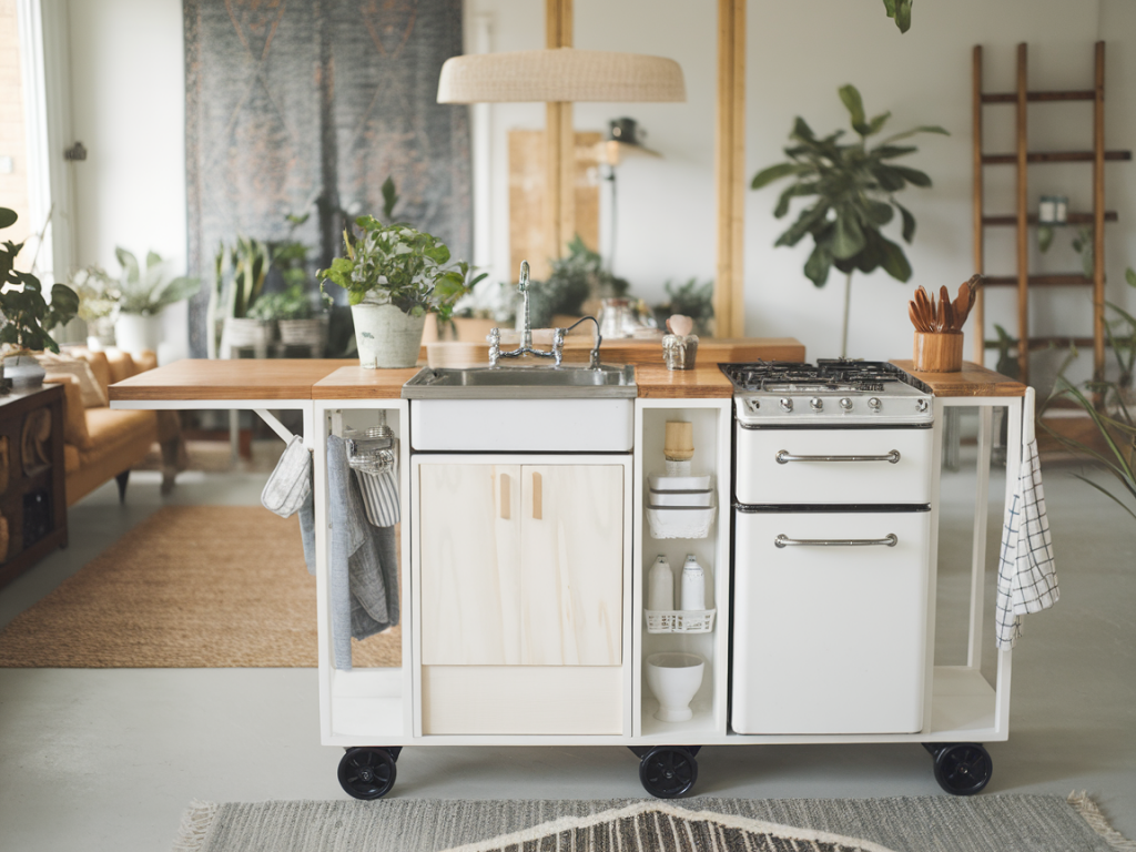 DIY : fabriquer un îlot de cuisine mobile avec des meubles IVAR de chez IKEA