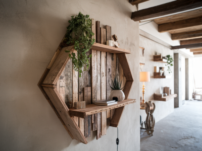 Comment fabriquer une étagère murale originale avec des matériaux récupérés pour un intérieur unique