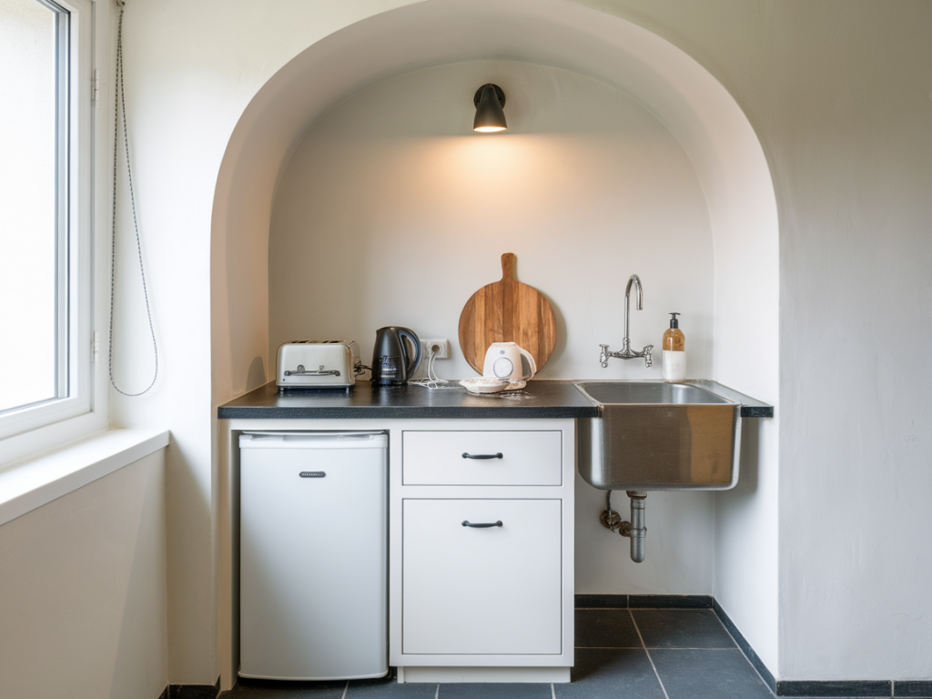Comment aménager une kitchenette dans une niche de 2 m² sans perdre en fonctionnalité