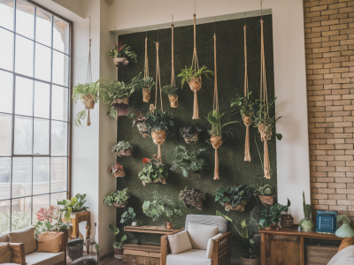 Comment installer un coin de plantes suspendues sans abîmer le plafond dans un logement loué