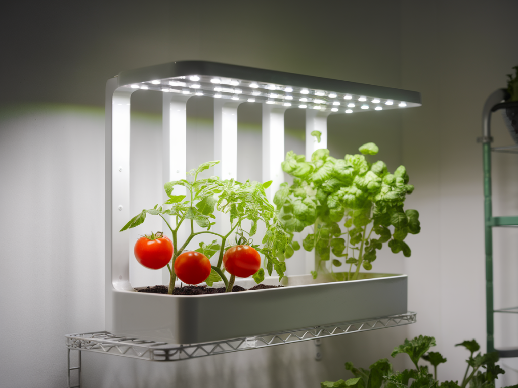 Comment créer un potager d'intérieur sous led sur 0,5 m² pour récolter tomates et herbes toute l'année