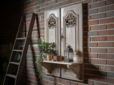 Récupérer une vieille porte pour fabriquer une étagère murale unique et pleine de charme
